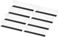 PATIKIL 8 Pack Shelf Dividers for Closet Organization, 9.9x1.2x2.4 Acrylic Magnetic Closets Separator Kitchen Cabinet Shelves Under Bed Blocker for Bedroom Kitchen Office, Clear