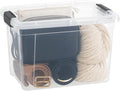 Superio X-Deep Clear Storage Container with Lid and Handles, Stackable Organizer Bin for Home, Garage, and Dorm- Store Cloths, Boots, Toys, and Accessories, (8.7 Qt.)