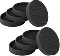 3x3 Round Rubber Furniture Caster Cups, Anti-Sliding Furniture Pads Bed Stopper Floor Protectors with Grip - Protect Any Flooring