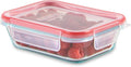 Pyrex Freshlock Glass Food Storage Container, Airtight & Leakproof Plastic Locking Lids, Freezer Dishwasher Microwave Safe, 2 Cup