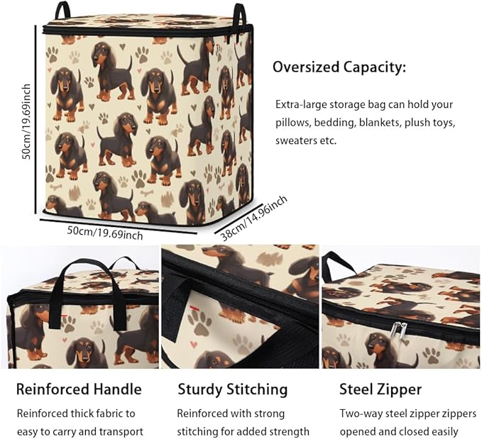 2pcs closet organizers and storage under bed,clothing blanket sweater sheet bedding comforter duvet quilt pillow toy storage bags with lids,dorm room essentials for containers 95L