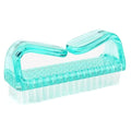 3Pcs Different Kinds of Fingernail brush with Plastic Handle Nail brush for cleaning Fingernails - Easy to use Nail Scrub brush - Nail Cleaner Nail brushes for Hands Feet(green)
