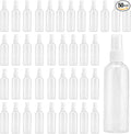 50 PCS 30ml 1oz Clear Spray Bottles, Small Plastic Fine Mist Spray Bottles Bulk, Empty Refillable Travel Size Containers for Essential Oils, Hair Perfume Liquid