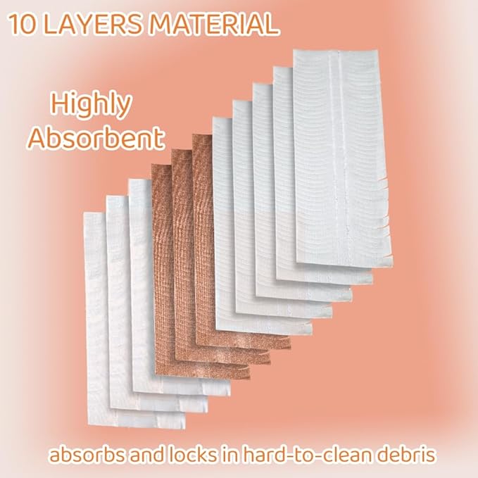 Replacement Pads for S.wiffer PowerMop Disposable Mop Pads, Wood Mopping Pad Refills, Spare Pack for Floor Cleaning, 25 Count