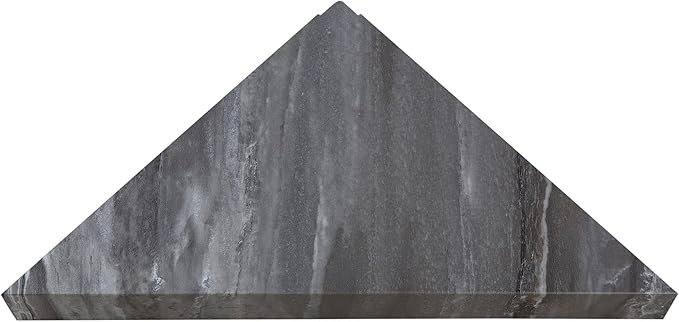 Palisade Vinyl Waterproof Corner Shower Shelf in Hermitage Granite/Urban Cliff