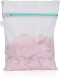 OTraki Mesh Laundry Bag for Delicates 12x16 inch Small Laundry Wash Bags for Washing Machine with Reinforced Zipper for Delicates Bra Socks Underwear, Don't Drying, Melting 140-176℉ White