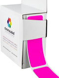 ChromaLabel 1 x 3 Inch All Purpose Permanent Color Code Rectangle Labels, 250 Labels per Dispenser Box, Fluorescent Pink