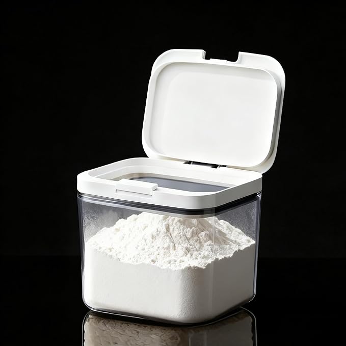 LivLab Flour Storage Container 4.5L with Easy-to-Use Dispenser - Perfect for Bakers and Cooking Enthusiasts