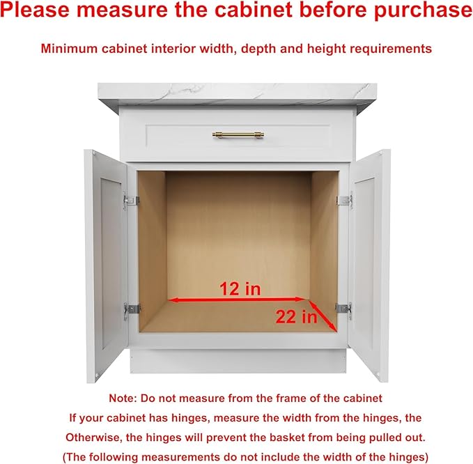 Sikarou Pull Out Cabinet Organizer,Heavy-Duty Slide Out Shelf, Wood And Wire Basket, Pull Out Drawer for for Kitchen Under Sink Space, Pantry, Bathroom (11 * 21 WM)