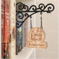 YOPPIX Book Nook Tavern Signs - Medieval Shelf Decor with Hanging Brackets, Fantasy Romance Book Genre Dividers for Home Library, Bookshelf Organization and Reading Corner Decorations