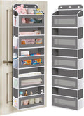 Over The Door Organizer, 5 Shelves Closet Door Hanging Storage and Organizer with 10 Mesh Pockets, Nursery Closet Organizer, Baby Essentials, Stuffed Animal Storage
