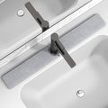 30" x 4" Stone Faucet Mat for Kitchen Sink, Quick Drying Diatomite Sink Tray, Faucet Sink Splash Guard for Prevents Moisture Buildup (Light Gray)