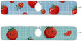 Sink Faucet Absorbing Mat Kitchen Sink Splash Guard Splash Faucet Drip Catcher for Bar RV Bathroom 2PCS 30x5.5in Green Grid Cute Tomato