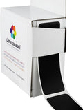 ChromaLabel 1 x 3 Inch All Purpose Permanent Color Code Rectangle Labels, 250 Labels per Dispenser Box, Black