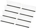 PATIKIL 8 Pack Shelf Dividers for Closet Organization, 13.8x1.6x4.8 Acrylic Magnetic Closets Separator Kitchen Cabinet Shelves Under Bed Blocker for Bedroom Kitchen Office, Clear