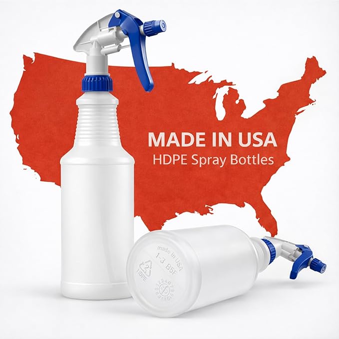 Bar5F Professional Sprayer 24-Ounce - 20 Foot Spray, Bleach Resistant, Adjustable Nozzle, All-Purpose, 3-Pack