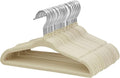 ManGotree Baby Velvet Clothes Hangers, Kids Toddler Children's Hangers for Clothes Space Saving Non-Slip (30 Pack, Beige)