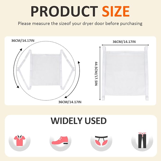 Sneaker Dryer & Washing Mesh Bag, Honeycomb Laundry Bag with Zipper & Strap, Reusable Shoe Dry Net for Dryer/Washing Machine, Fits Most Dryers (15.7" Size, 1 Pcs)