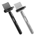 2Pcs 2-in-1 Hair Brush Cleaner & Remover Tool Brush Cleaning Tool Comb Cleaner Effective Hairbrush Cleaner Hair Brush Remover Rake for Man Woman Home Travel Salon Removing Hair Dust (Black; Gray)