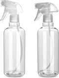 Plastic Spray Bottles, 16.9oz/2Pack,Adjustable Spray Bottles for Cleaning, Empty Spray Bottle For Hair, Plants, Pet, Vinegar, Cooking,Cleaning Solutions (2)