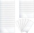 500 Pcs Clear Plastic Tags for Protecting Shelf Label, Price Tag Sign and Ticket Paper Label Holders Library Shelf Dividers Markers for Classroom Office(3 x 1.25 Inches)