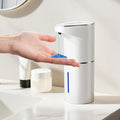 Automatic Soap Dispenser,Touchless Hand Wall Mount Rechargeable 3 Gear Adjustable Electric Soap Dispenser 350ml with Infrared Motion Sensor for Bathroom,Kitchen,Office, White Gel