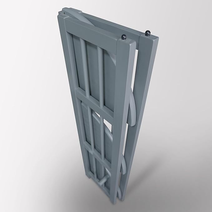 Casual Home Mission 4-Shelf Corner Folding Bookcase, Slate Gray