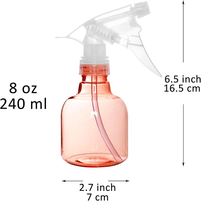 Youngever 6 Pack 8 Ounce Empty Plastic Spray Bottles
