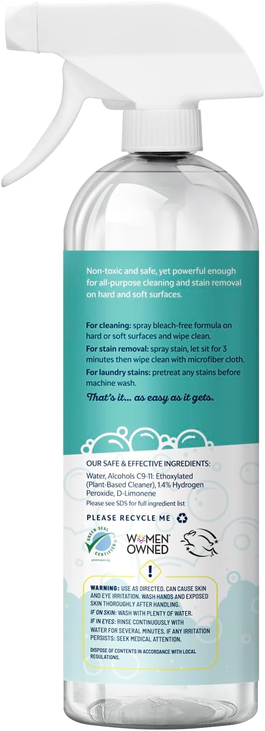 MOMREMEDY Hydrogen Peroxide All Purpose Cleaning Spray | Multipurpose Home Cleaner | Fabric and Laundry Stain Remover | All Surface Kitchen and Bathroom | Non Toxic