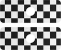 Kitchen Sink Splash Guard 2 PCS 14.7 Inch Sink Faucet Mat Splash Guard for Bathroom Countertop Water Absorbent Foldable Cuttable Soft Washable Checkered Black and White