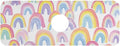Kitchen Sink Splash Guard 1 PC 14.7 Inch Sink Faucet Mat Splash Guard for Bathroom Countertop Water Absorbent Foldable Cuttable Soft Washable Gradient Cute Rainbows
