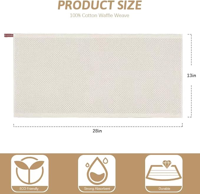 Nialnant 6 Pack Kitchen Hand Towels,100% Cotton Dish Towels for Kitchen,Extra Soft & Absorbent Dish Cloths for Washing Dishes,Cleaning Rags