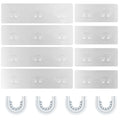 Lsnisni 12 Pack Shower Caddy Adhesive Replacement, Strong Adhesive Strips, Waterproof Hooks, No Drilling, for Bathroom Storage Shelves and Kitchen Racks