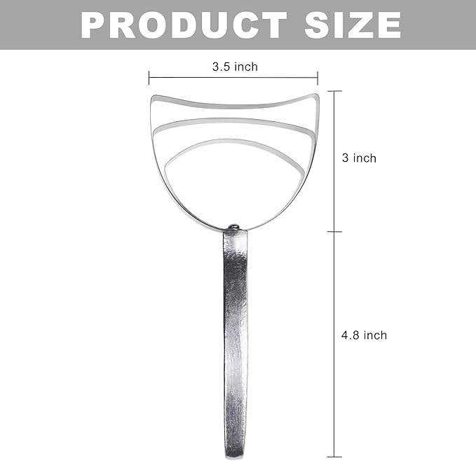 Professional Square Stainless Steel Bone Dust Scraper- Catering Kitchenware Square Bone Dust Remover (2 Pack)