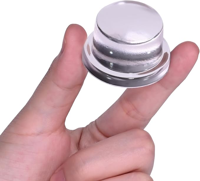 Upgraded Door Bumper 1.5" Clear Silicone | Self-Adhesive Door Knob Wall Protector |Large Rubber Door Stops for Wall Protection & Noise Reduction | 1 Pack