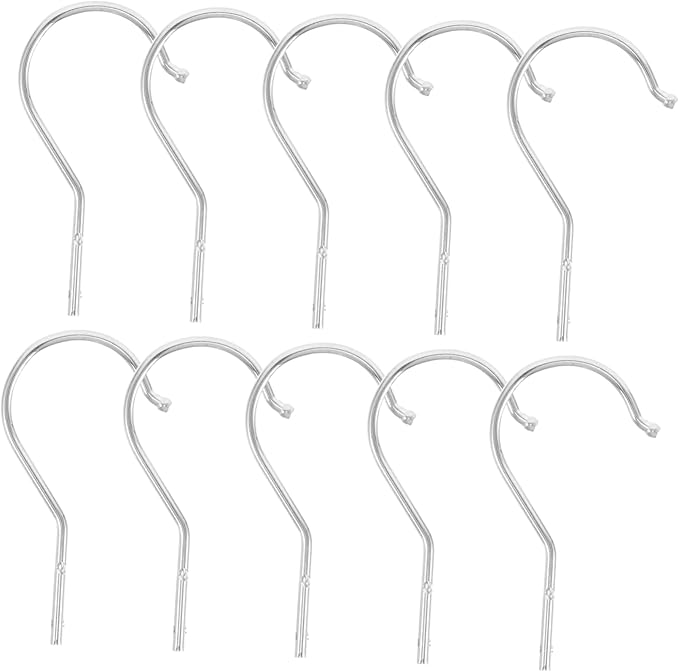 10pcs Clothes Hanger Replacement Hook Metal Hanger Attachment Retail Display Hooks Coat Rack Space Saving for Closet