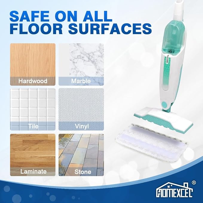HOMEXCEL Steam Mop Replacement Pads for Shark Steam Mops S1000/S1000A/S1000C/S1000WM/and S1001C-Reusable Microfiber Steamer Scrub Mop Pads for All Hard Floors-2 Pack