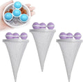 Vortexes Float Hair and Lint Catcher, Floating Hair Filtering Mesh Removal, Laundry Lint Fur Catcher for Washing Machine Pet Hair Remover, Reusable Laundry Lint Trap Mesh for Washer (Purple)