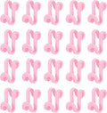 uxcell Clothes Hanger Connector Hooks, 20Pcs - ABS Hanger Hooks, Hanger Extender Hooks, Hanger Hooks Space Saver for Closet (Pink)