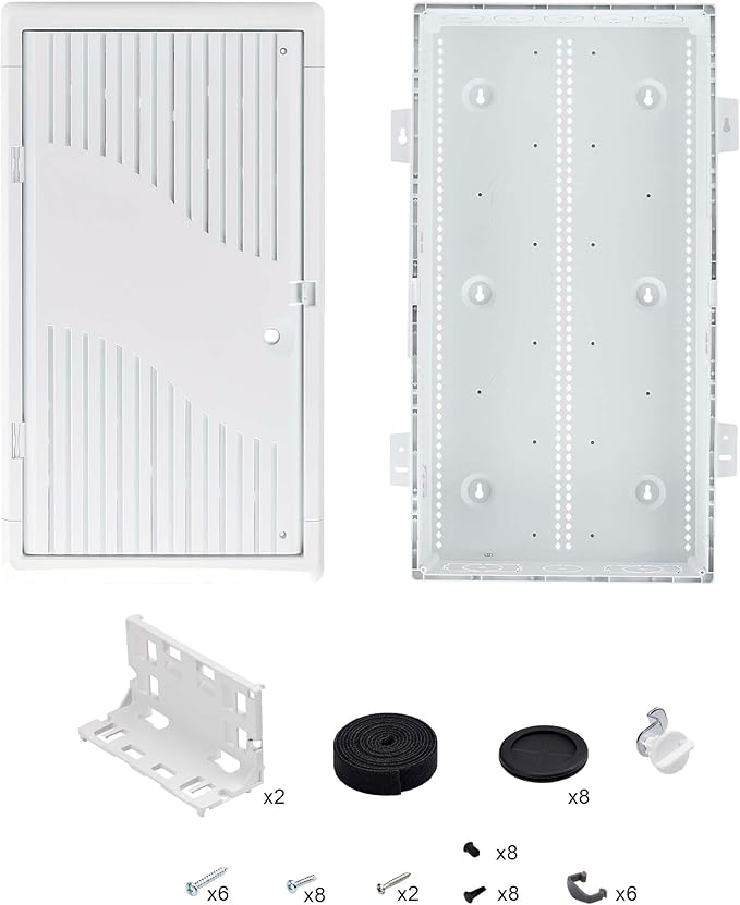 StarTech.com 28-Inch Wall-Mount Media Enclosure, Cable Management Box for Network Distribution, Structured Media Enclosure
