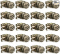 Probrico Antique Brass Door Knobs, Bedroom Door Locks, Privacy Door Knobs with Lock, 20 Pack