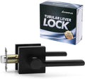 Passage Square Keyless Door Handle Without Key,Only Latch Required,Interior Exterior Free Rotation/One-Touch Opening,Reversible Left Right Lever Lock,ADA-Compliant,for Hallway Closet