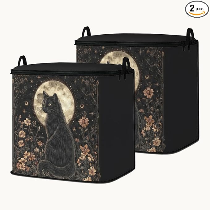 2pcs closet organizers and storage under bed,clothing blanket sweater sheet bedding comforter duvet quilt pillow toy storage bags with lids,dorm room essentials for containers 95L