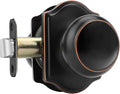 Haidms Oil Rubbed Bronze Closet Door Knobs Interior, Passage Interior Door knobs, Bronze Indoor Closet Doorknobs for Closet or Hall (1 Pack)