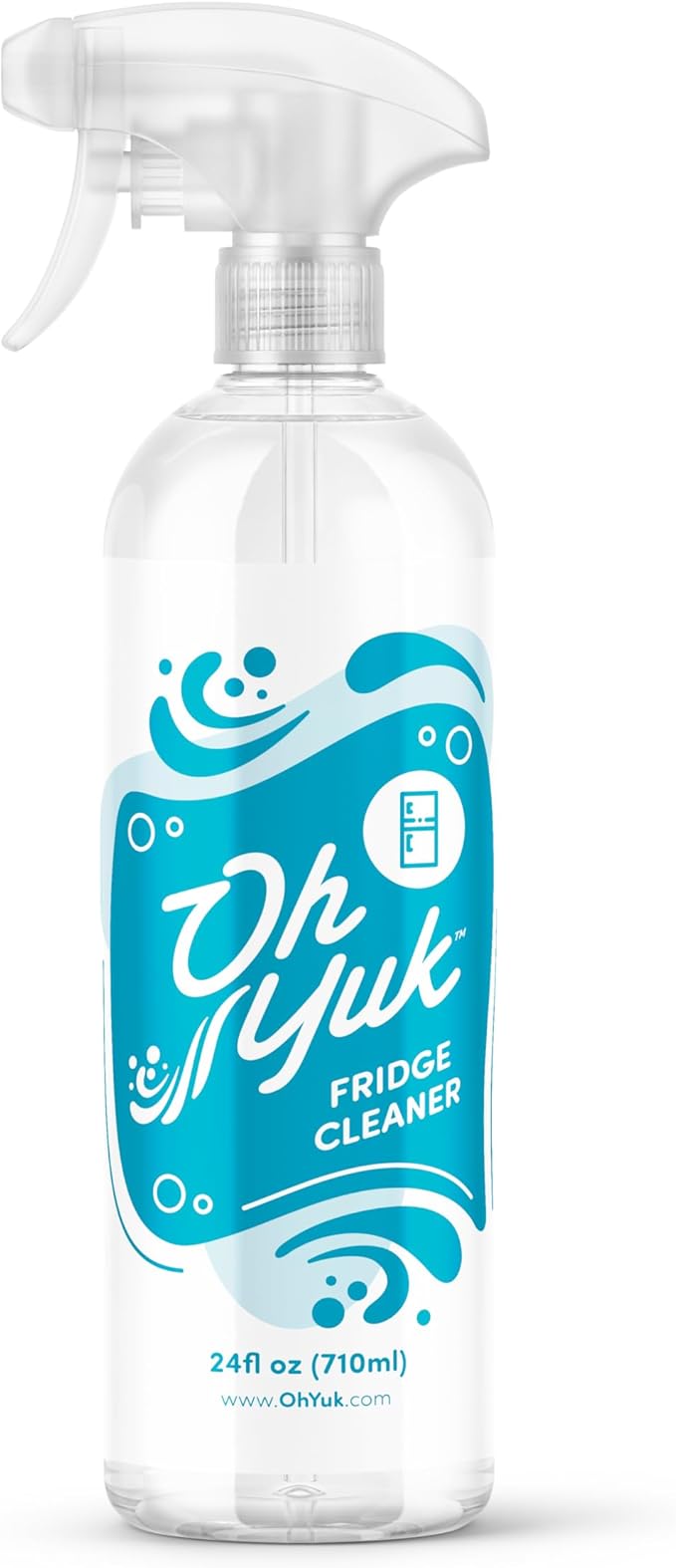 Oh Yuk Fridge Cleaner – Cleans Inside Refrigerator for Spotless, Food-Contact Safe Surfaces | Biodegradable, Vegan, Cruelty-Free | Effortlessly Lifts Sticky Messes & Dried-On Food | Spray Bottle