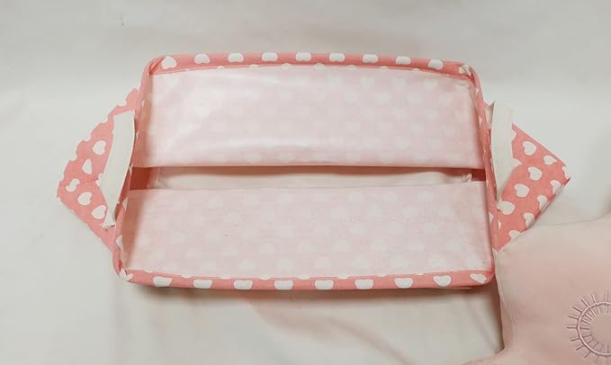 Girls Storage Basket Pink Valentine's Day Gifts Basket Waterproof Organizer Nursery Bins Toy Box for Organizing Home/Dorm/Kitchen/Pet/Office/Closet/Shelf/Room Decor
