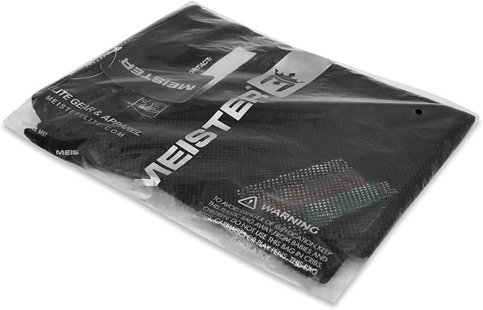 Meister Athlete XL Wash Bag - Large Mesh Sports Laundry Bag w/Zipper Lock - Black