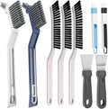 11PCS Crevice Cleaning Brush Set, Groove Gap Cleaning Tool Hard Bristle Recess Cleaning Brush Crevice Gaps Cleaning Tool for Deep Cleaning Kitchen, Bathroom, Grout, Sink, Corners, Tight Spaces & More