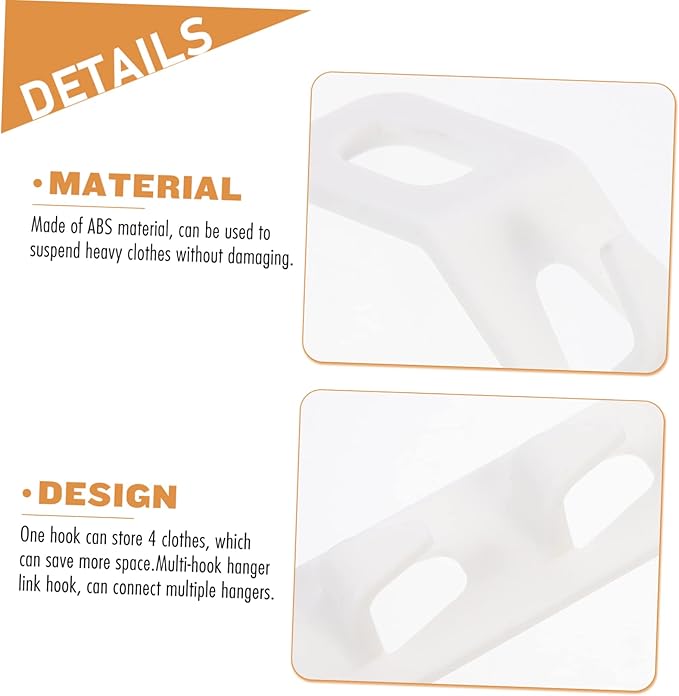 3sets Space Saving Hanger Connector Hooks Closet Hanger Hooks for Efficient Wardrobe Organization and Easy to Use for Home and Dormitory Storage