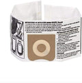 RIDGID 23738 Model High-Efficiency Dust Collection Bags, Size C, Wet Dry Vacuum Filter Bags, 2 Bags